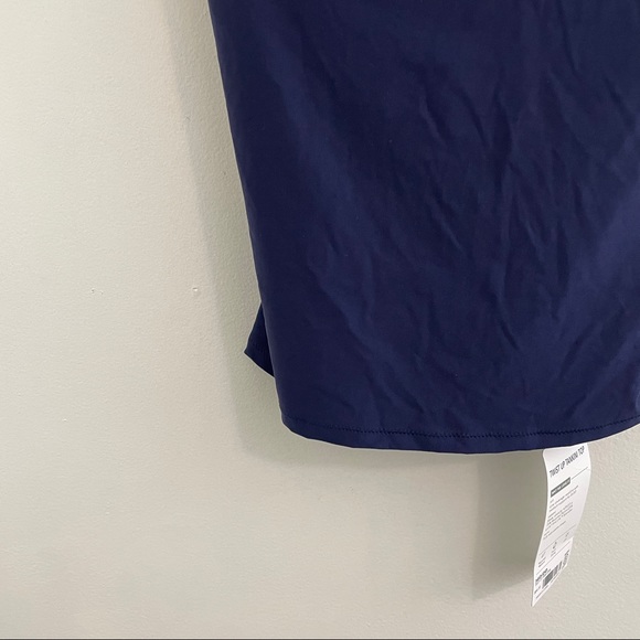 Athleta Women’s NWT Navy Twist Up Tankini Top Medium Support Size 36D/DD - Picture 3 of 8